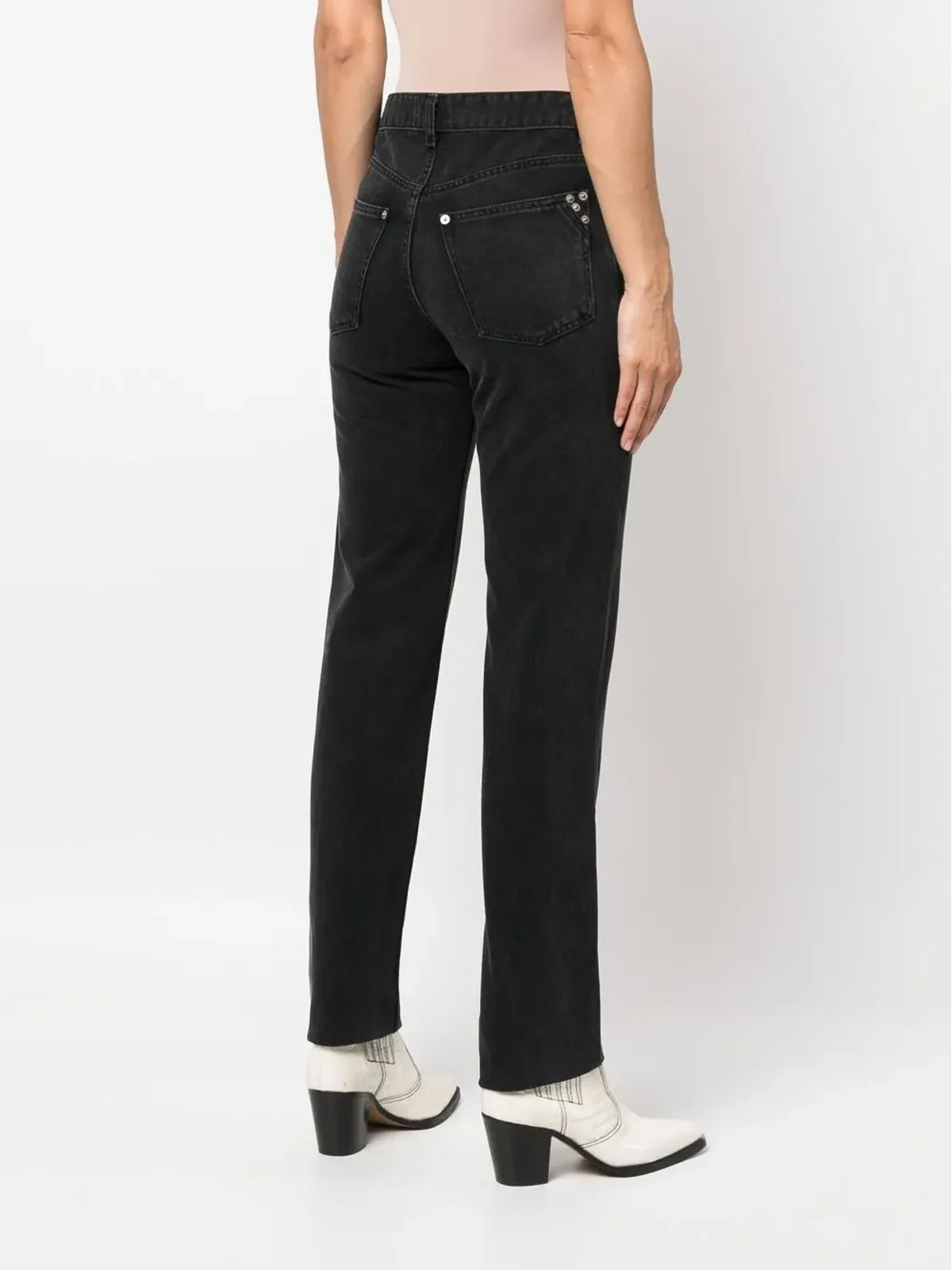 MARANT ÉTOILE Vendelia ストレートジーンズ - ブラック - 画像4