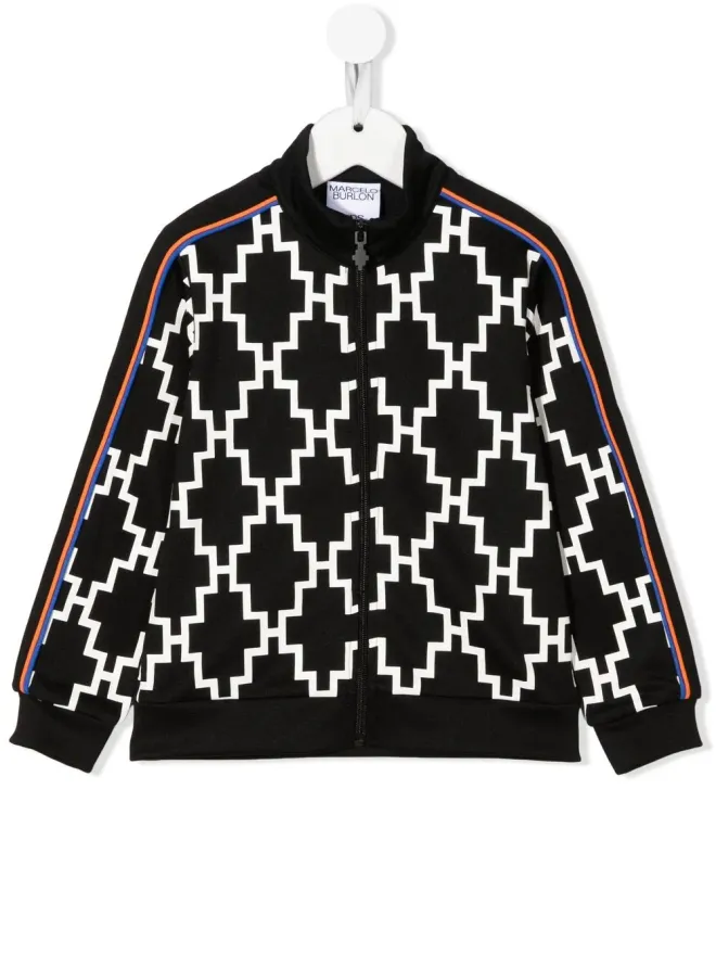 COUNTY OF MILAN KIDS COUNTY OF MILAN KIDS ロゴプリント ボンバー ジャケットの商品画像