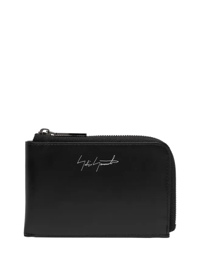 Discord Yohji Yamamoto Discord Yohji Yamamoto ロゴプリント レザー ウォレットの商品画像