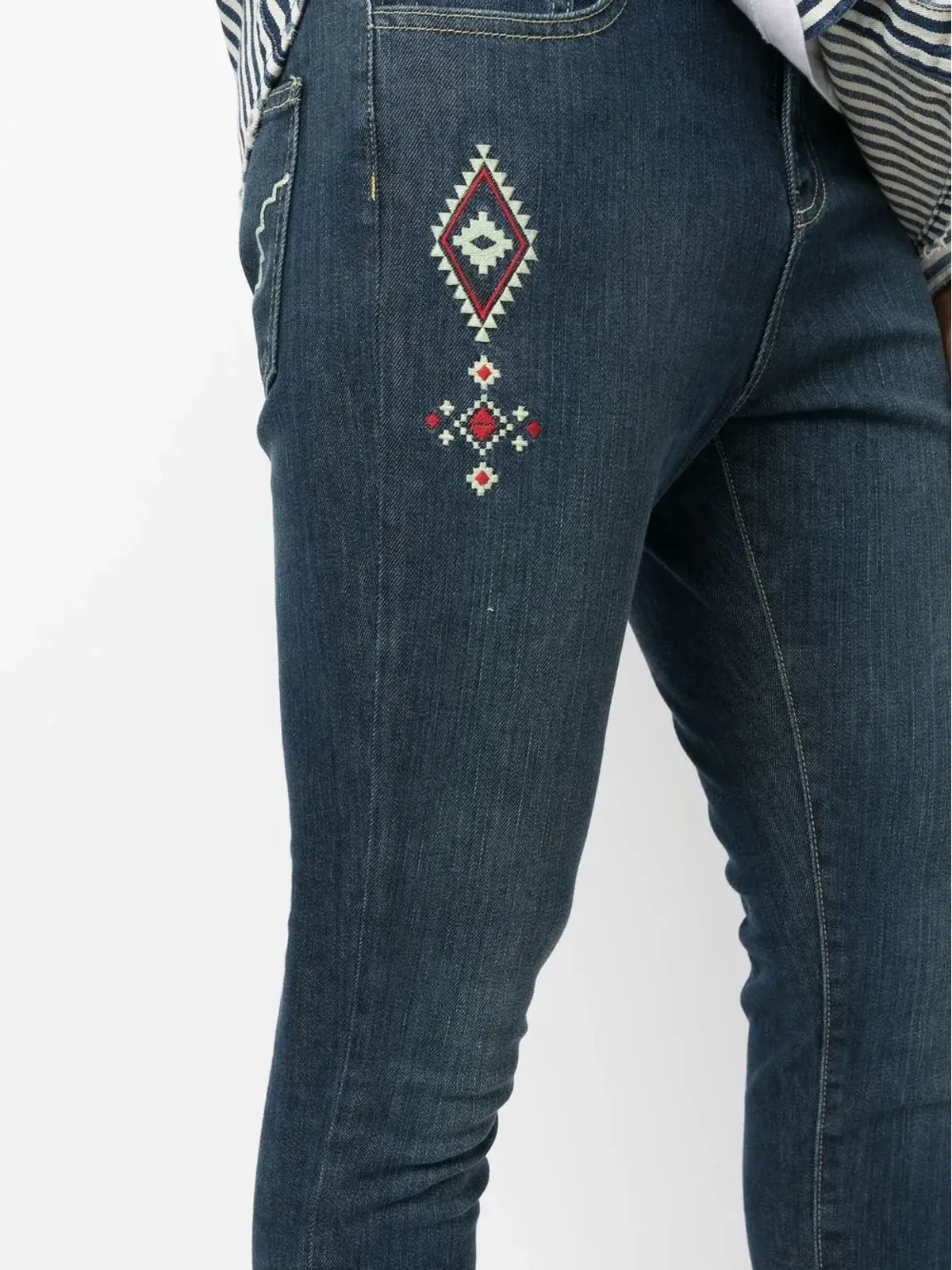 United Rivers 刺繍入りスキニージーンズ - 画像5