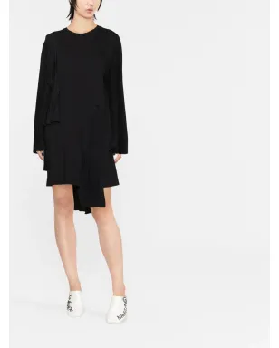 MM6 Maison Margiela プリーツ アシンメトリック コットン ドレス - サムネイル2