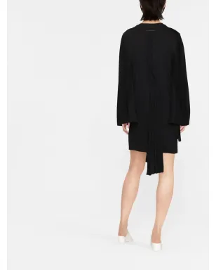 MM6 Maison Margiela プリーツ アシンメトリック コットン ドレス - サムネイル3