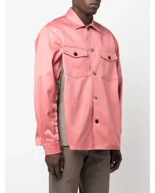 sacai コントラストパネル入りコットンシャツ - サムネイル3