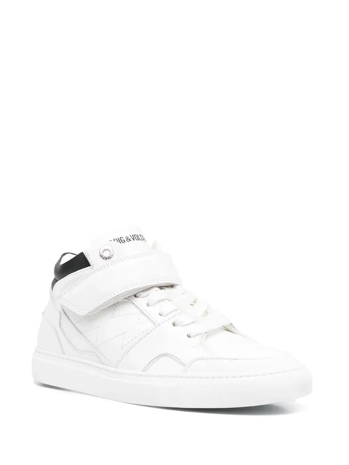 Zadig&Voltaire ロゴプリント・タッチストラップスニーカー - White - 画像2
