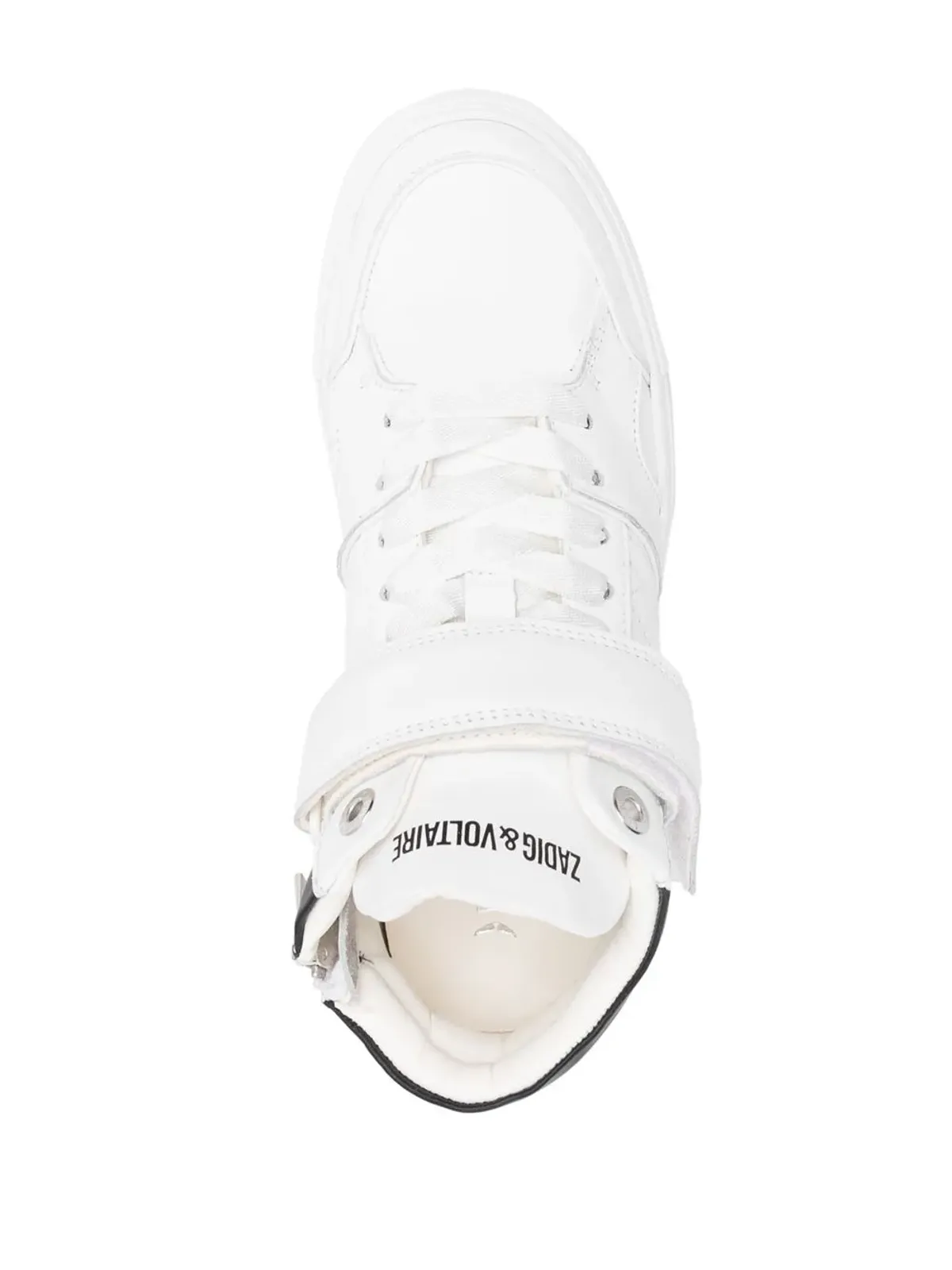 Zadig&Voltaire ロゴプリント・タッチストラップスニーカー - White - 画像4
