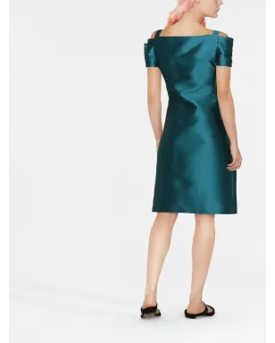 Alberta Ferretti Vネックショートドレス - サムネイル3