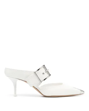 Alexander McQueen ポインテッドトゥバックル付きミュール - サムネイル1