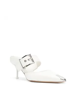 Alexander McQueen ポインテッドトゥバックル付きミュール - サムネイル2