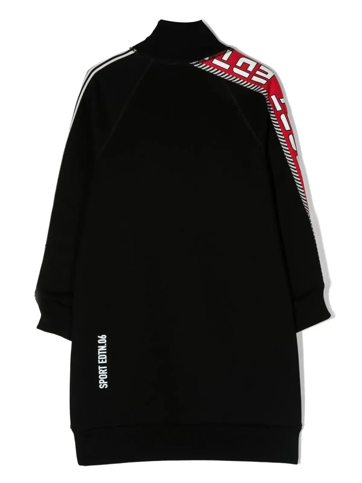 DSQUARED2 KIDS ロゴプリント半ジップドレス - 画像2
