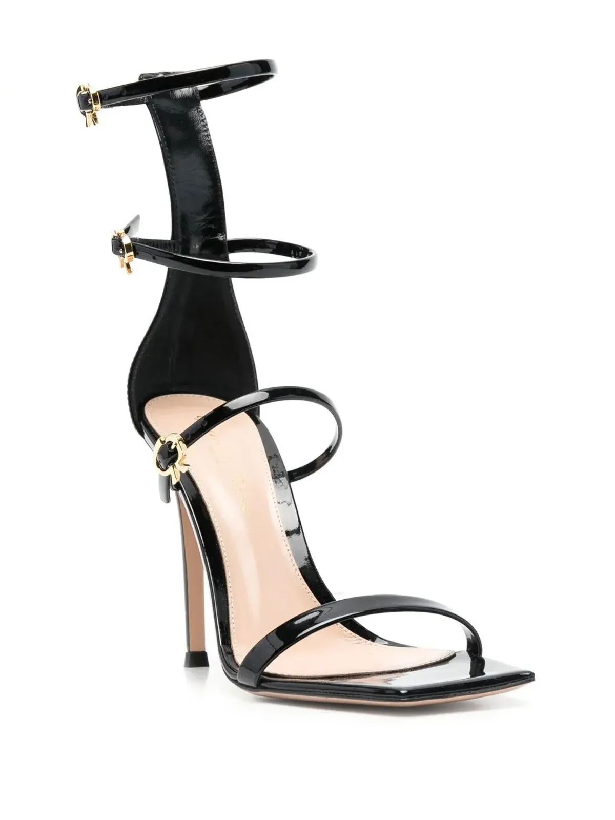 Gianvito Rossi リボン・アップタウン 105mm レザーサンダル - 画像2
