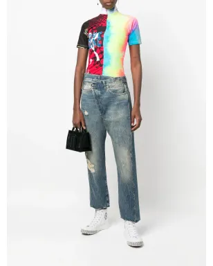 R13 クロップド distressed ジーンズ - サムネイル2