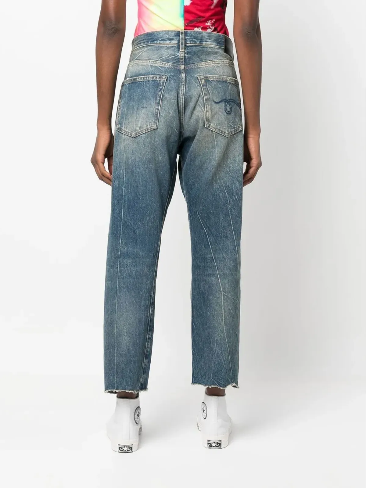 R13 クロップド distressed ジーンズ - 画像4