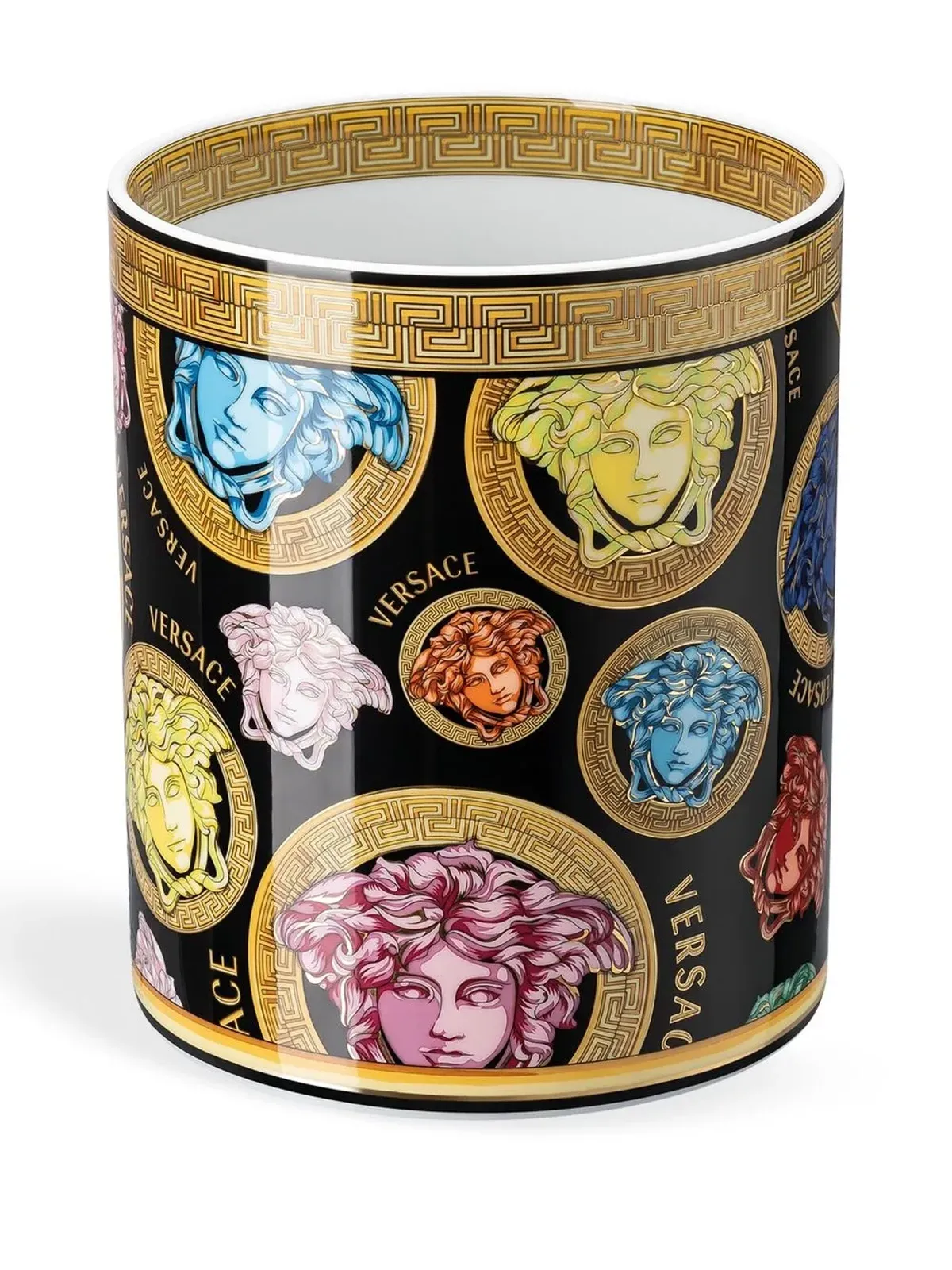 Versace メデューサ アンプリファイド花瓶 - ブラック - 画像3