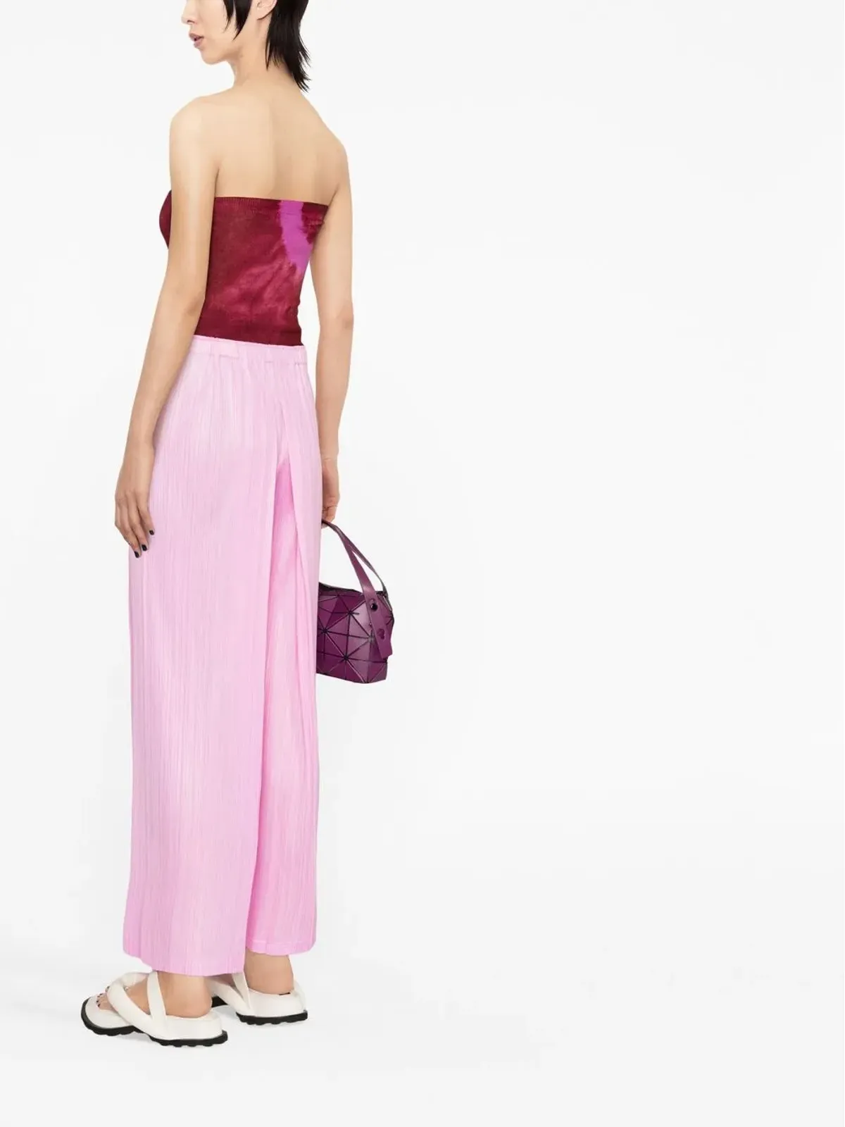 Pleats Please Issey Miyake セプテンバー・プリーツ風クロップドパンツ - 画像3