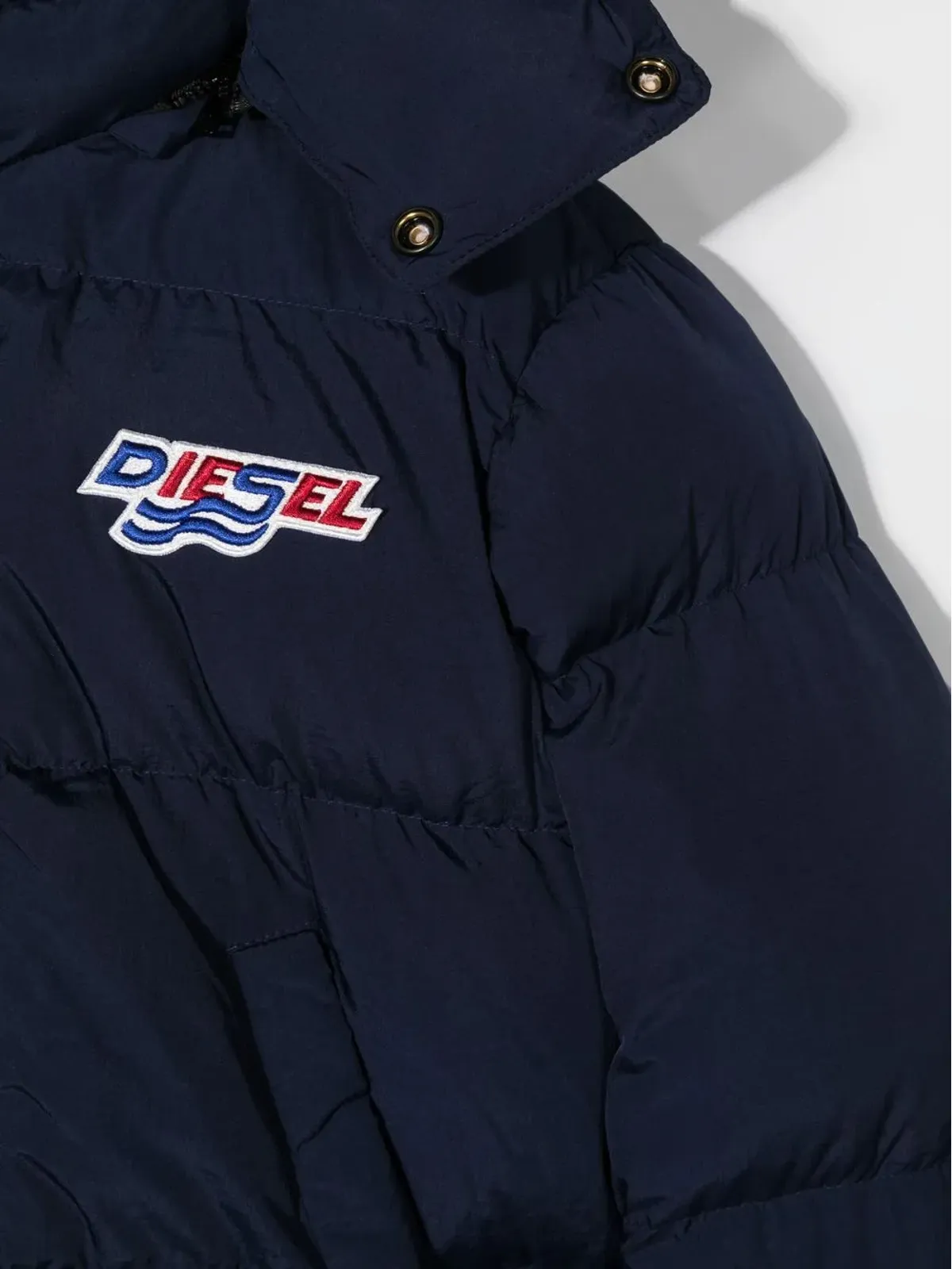 Diesel Kids フード付きパディッドジャケット - 画像3