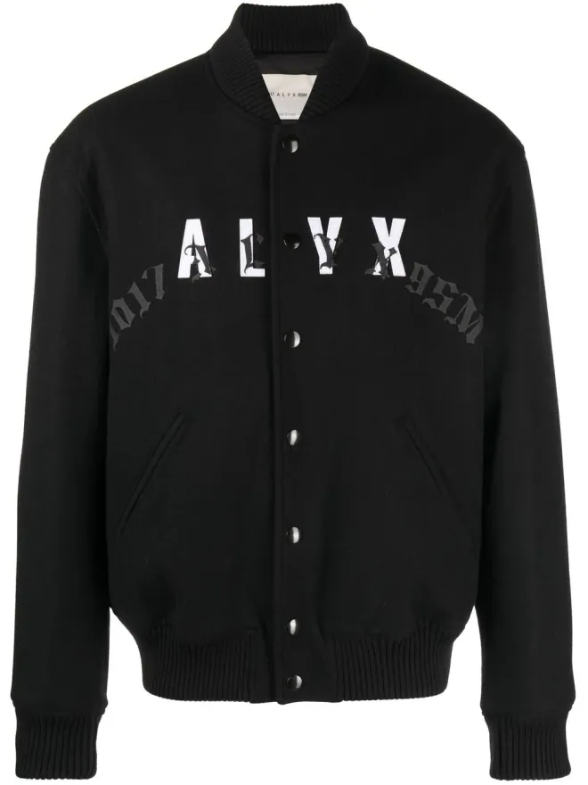 1017 ALYX 9SM 1017 ALYX 9SM レザー ロゴ ボンバージャケット - ブラックの商品画像
