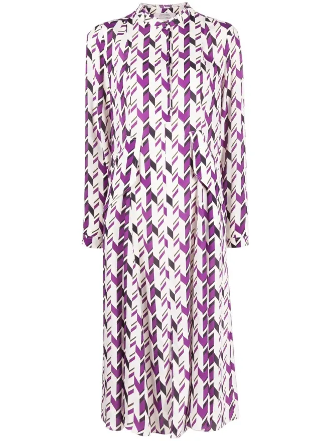 Dorothee Schumacher Dorothee Schumacher ジオメトリック柄ミディドレスの商品画像