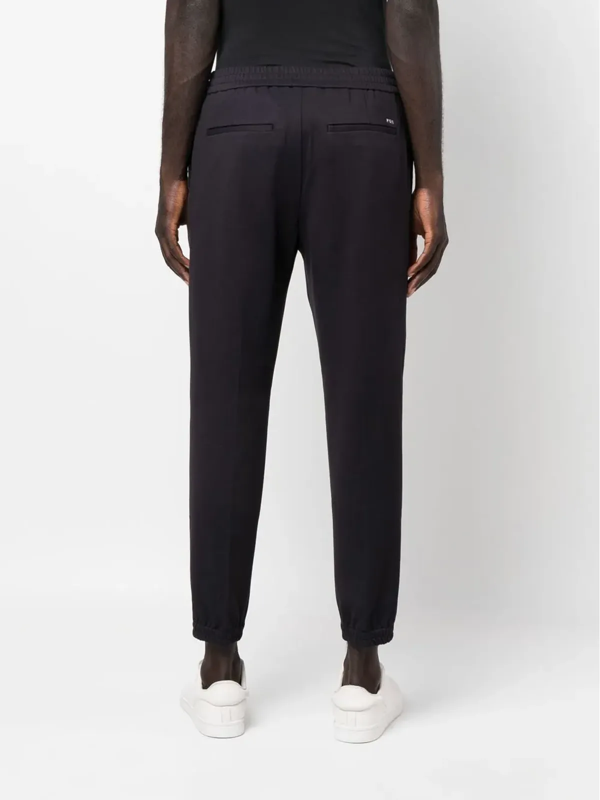 Emporio Armani ミッドライズ テーパードパンツ ブルー - 画像4