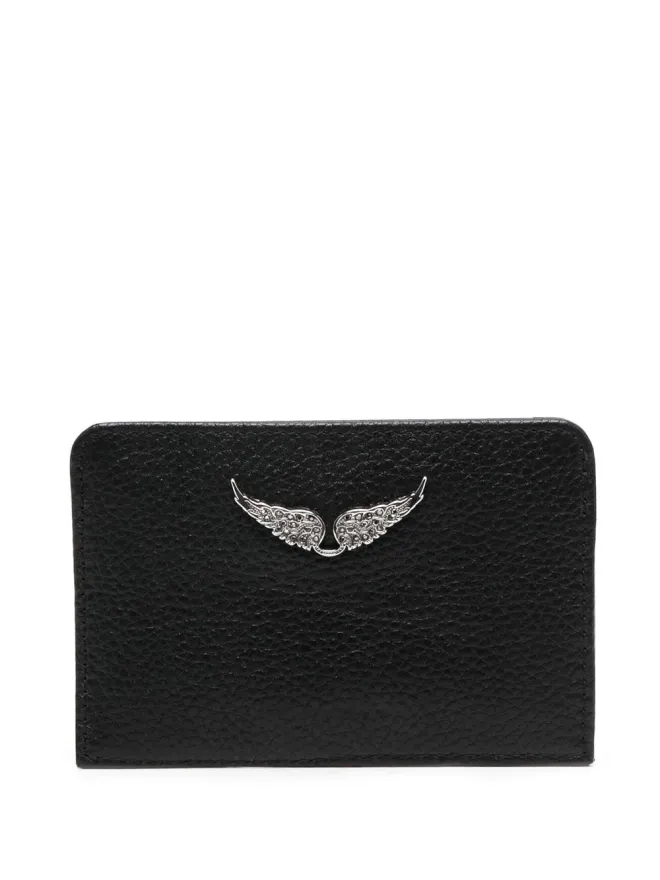 Zadig&Voltaire Zadig&Voltaire ウィングチャーム レザー カードホルダー - ブラックの商品画像