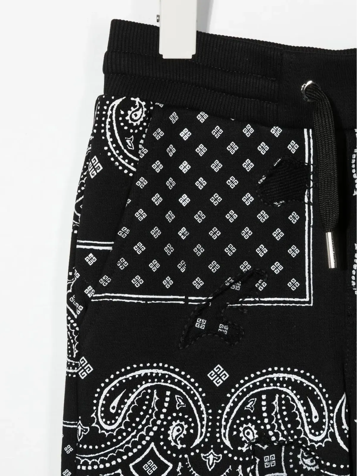 Givenchy Kids バンダナ柄テーパードパンツ - ブラック - 画像3