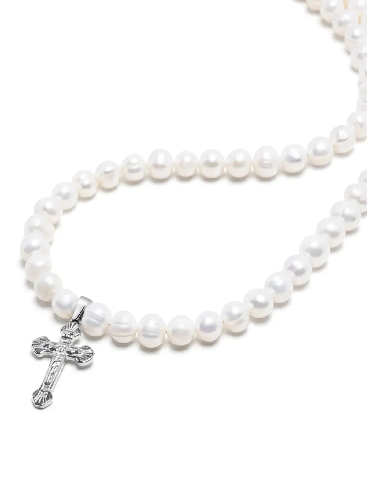Nialaya Jewelry クロス・ペンダント パール ネックレス - 画像2