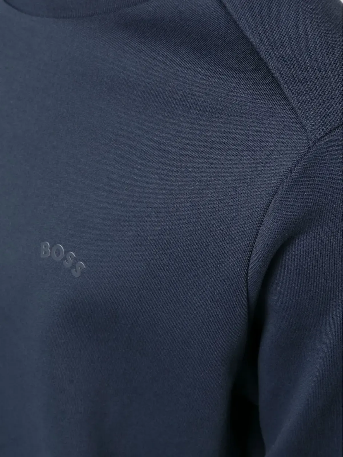 BOSS サルボ カーブド ロゴプリント スウェットシャツ - 画像5
