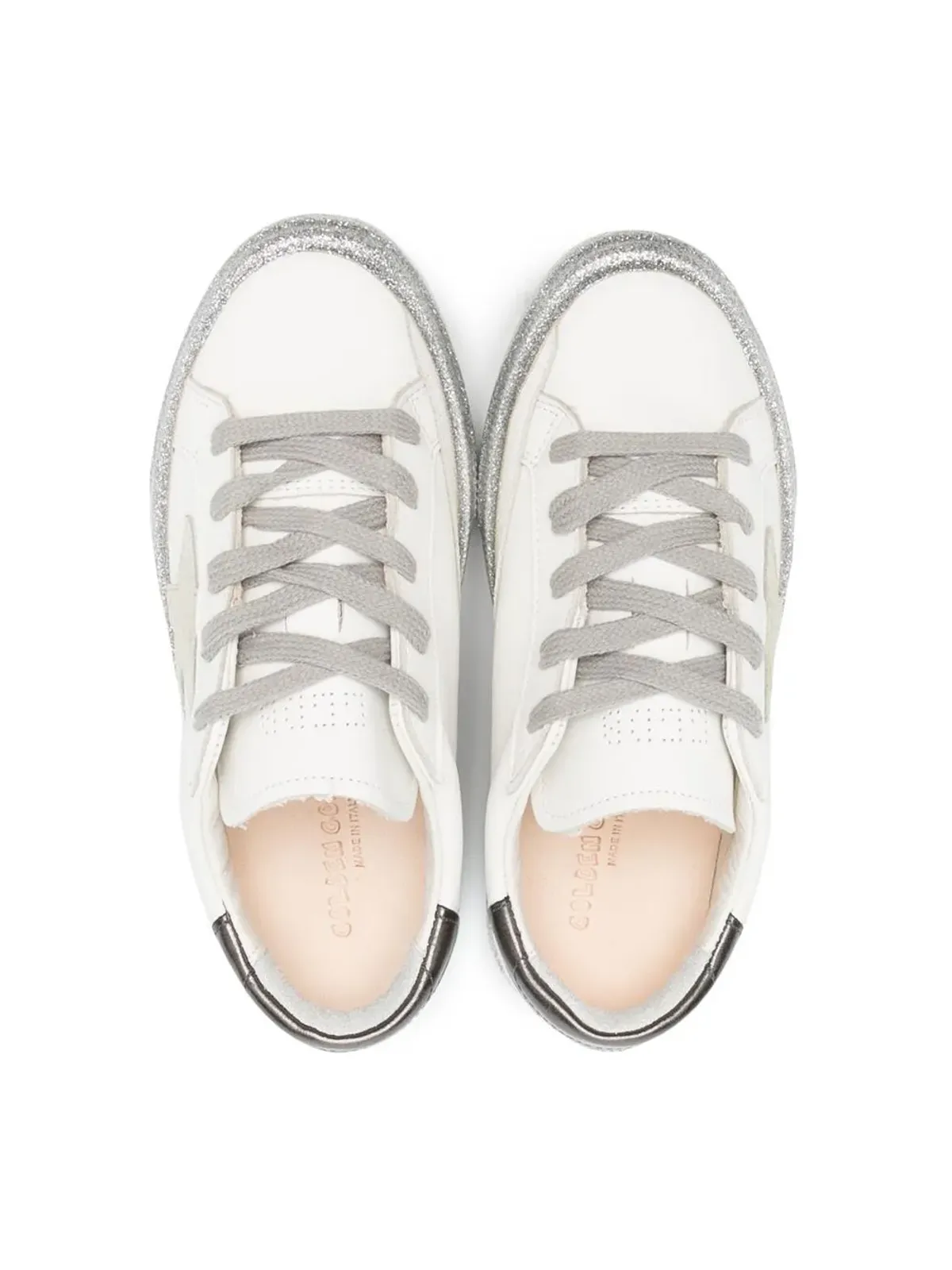 Golden Goose Kids スーパースター グリッター ローカットスニーカー - 画像3