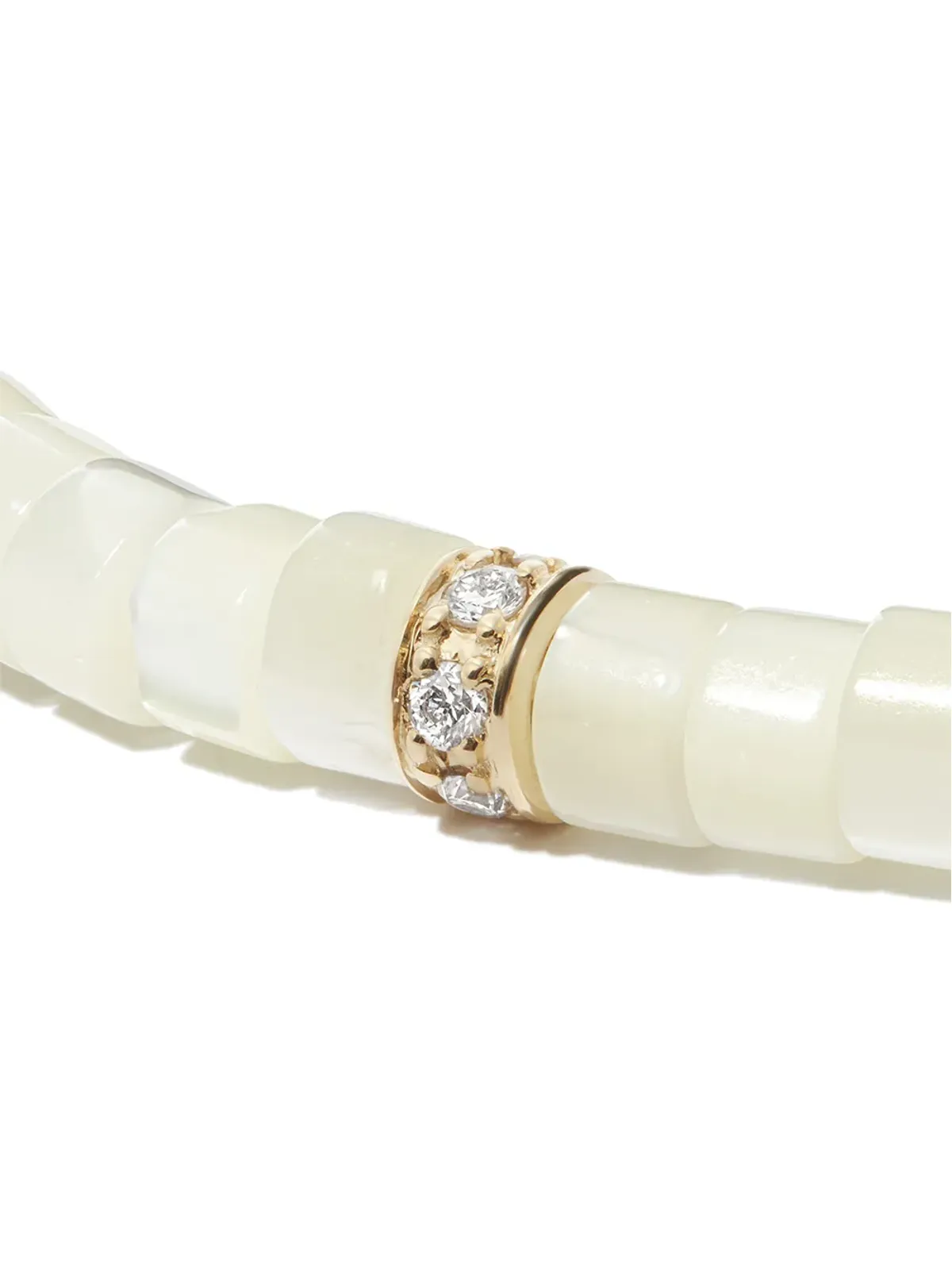 Sydney Evan 14K イエローゴールド マザーオブパールとダイヤモンド ネックレス - 画像4