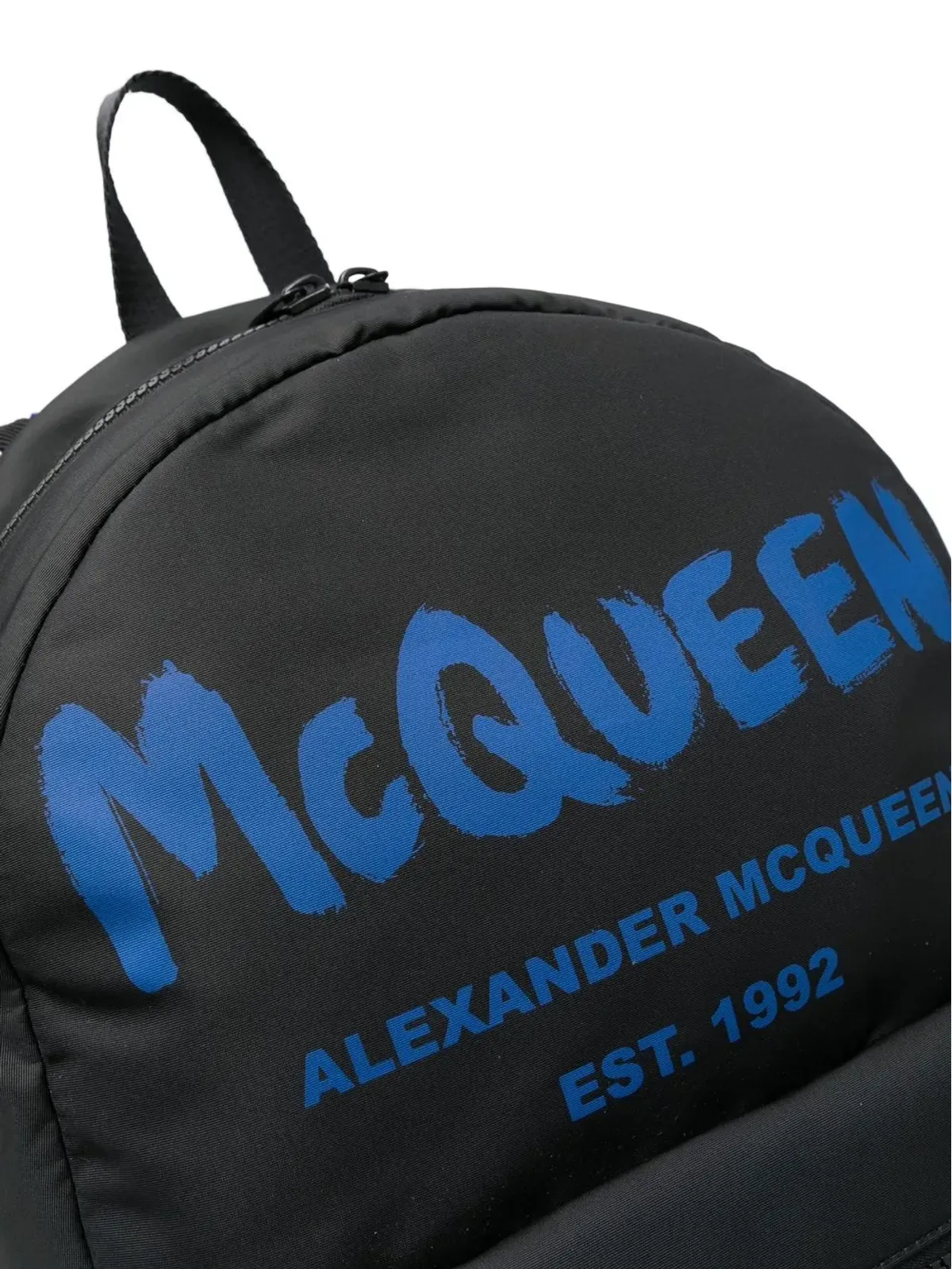 Alexander McQueen ロゴプリント ツートーン バックパック - 画像4