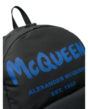 Alexander McQueen ロゴプリント ツートーン バックパック - サムネイル4