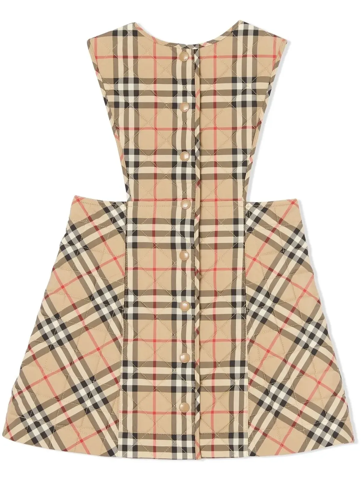 Burberry Kids チェックプリントキルト パイナフォードレス - 画像2