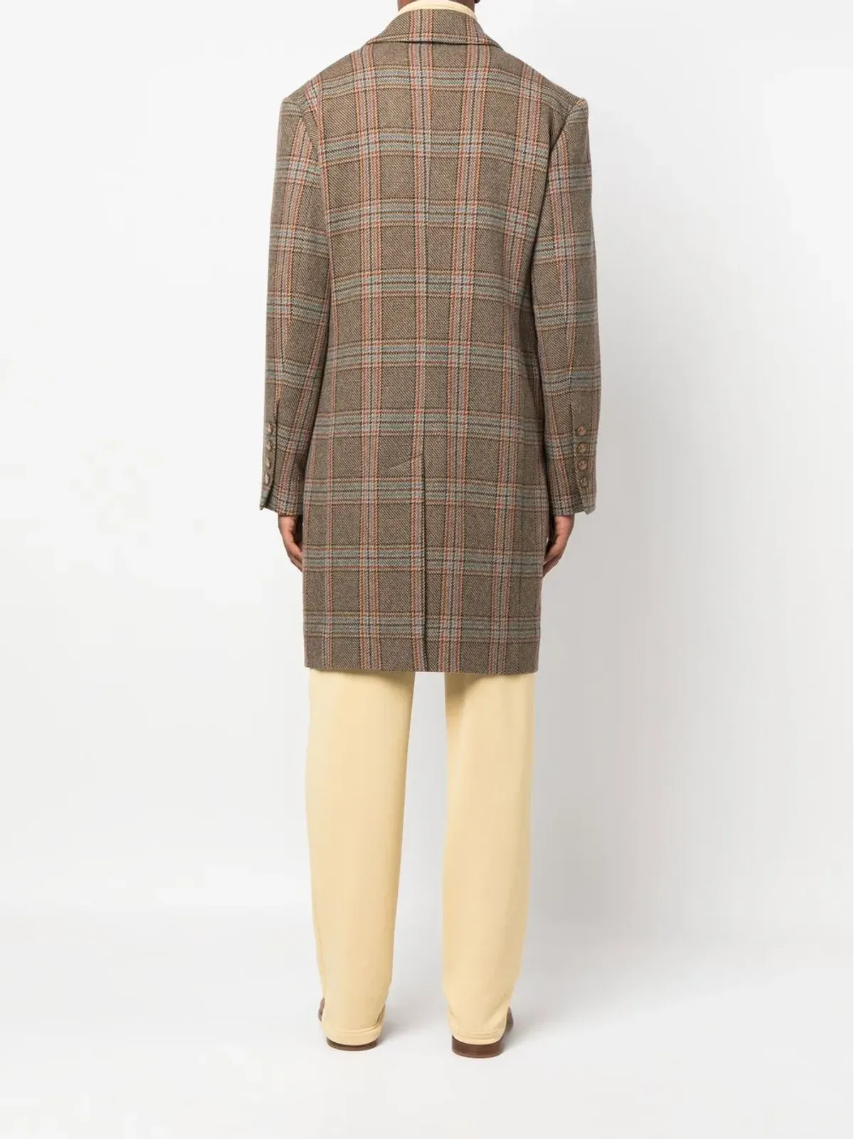 Vivienne Westwood チェック柄ダブルブレストコットンコート - 画像4