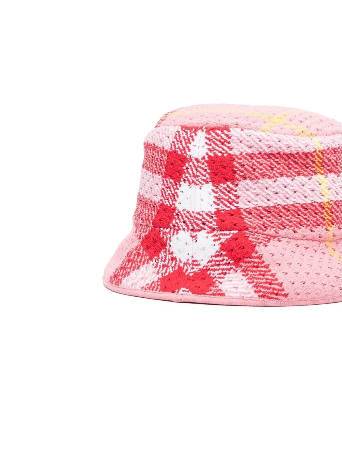 Burberry チェック柄バケットハット - ピンク - 画像2