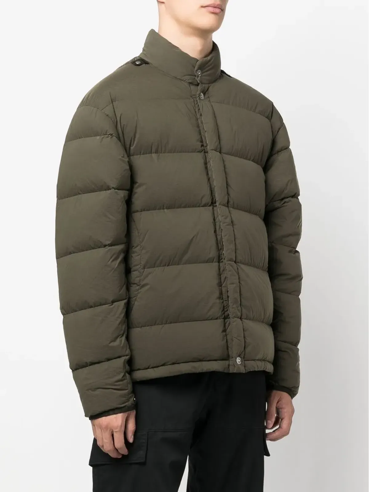 Stone Island Shadow Project プレススタッド付きパファージャケット - 画像3