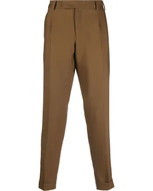 PT Torino リベル テーパード ウールパンツ ブラウン - サムネイル1