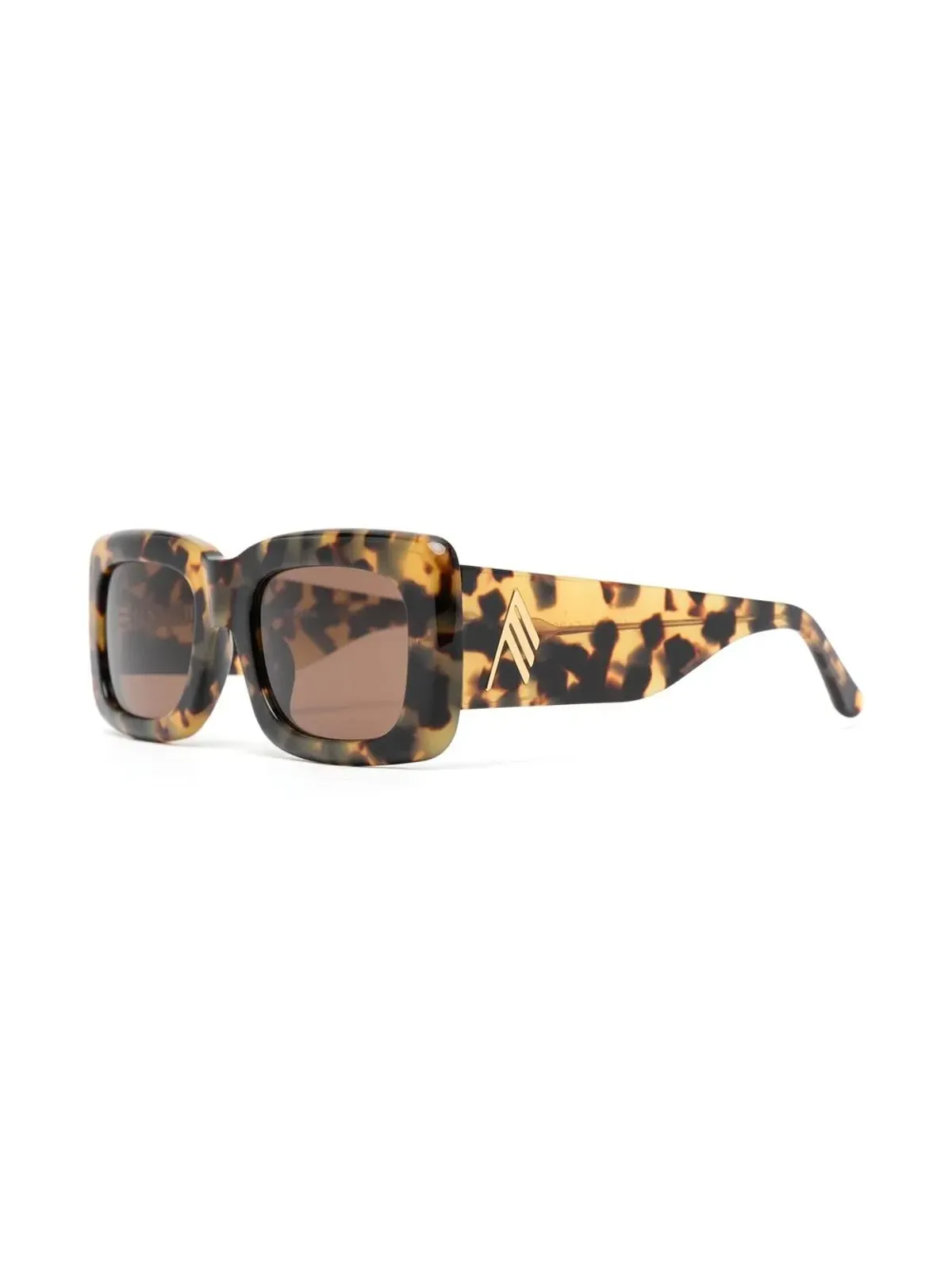 Linda Farrow x The Attico Marfa square-frame sunglasses - ブラウン - 画像2