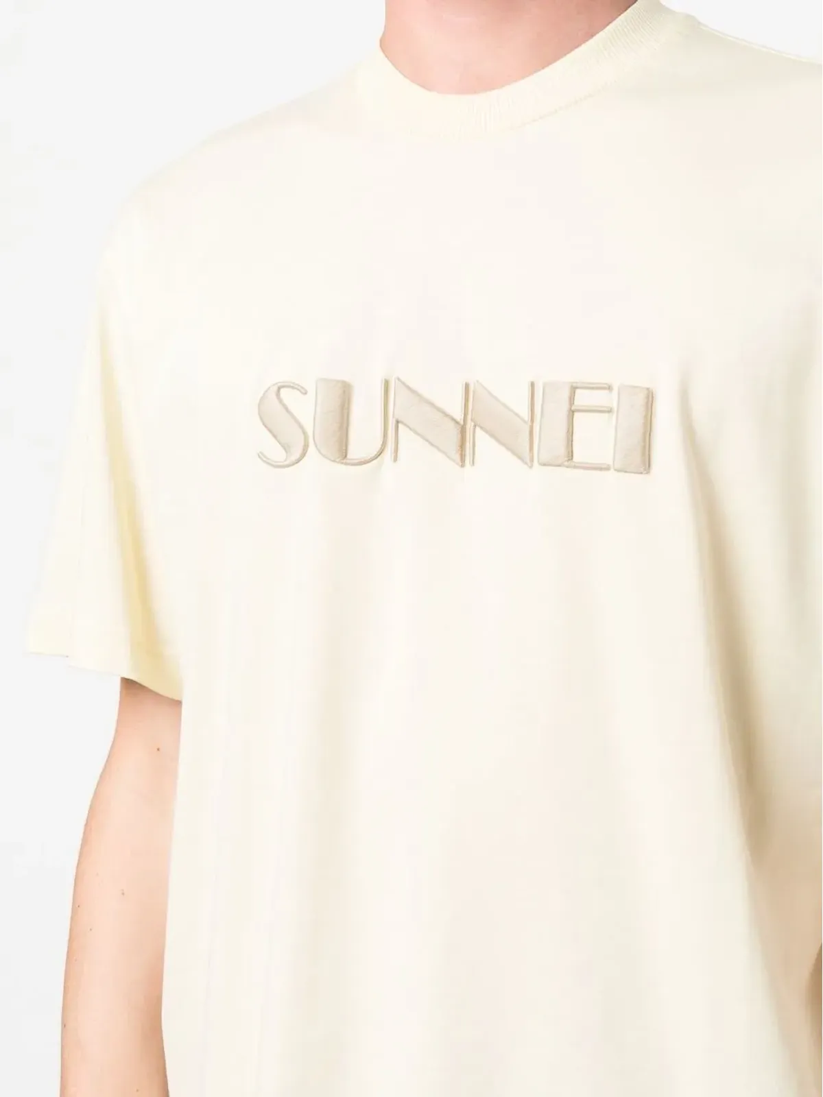 Sunnei 刺繍ロゴ コットン Tシャツ - 画像5