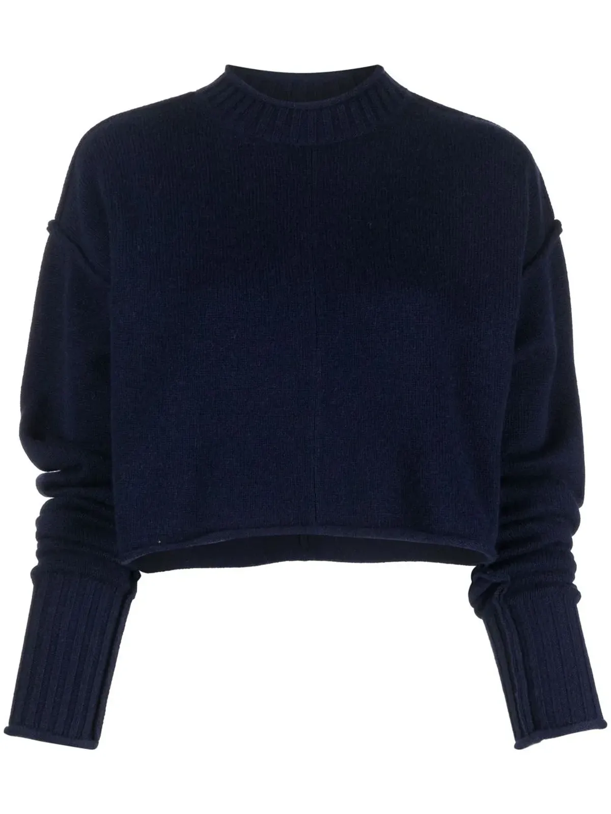 Sportmax リブ編みクロップドジャンパー - 画像1