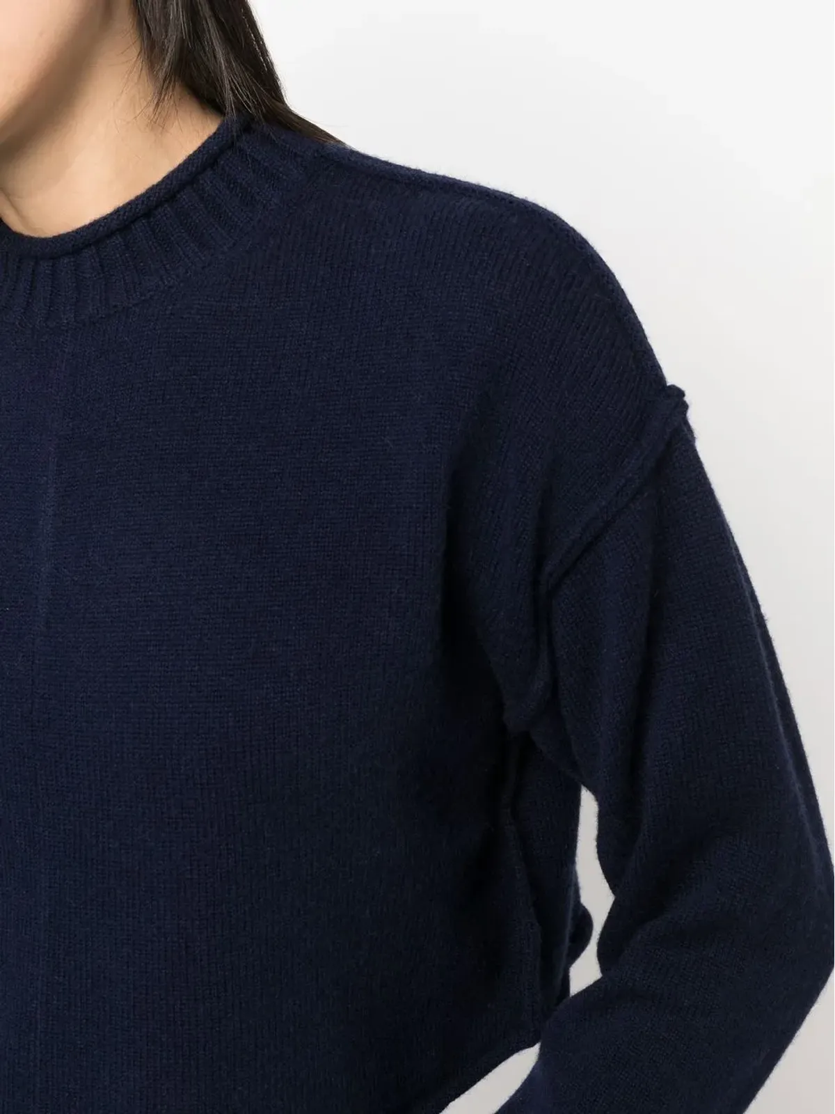 Sportmax リブ編みクロップドジャンパー - 画像5