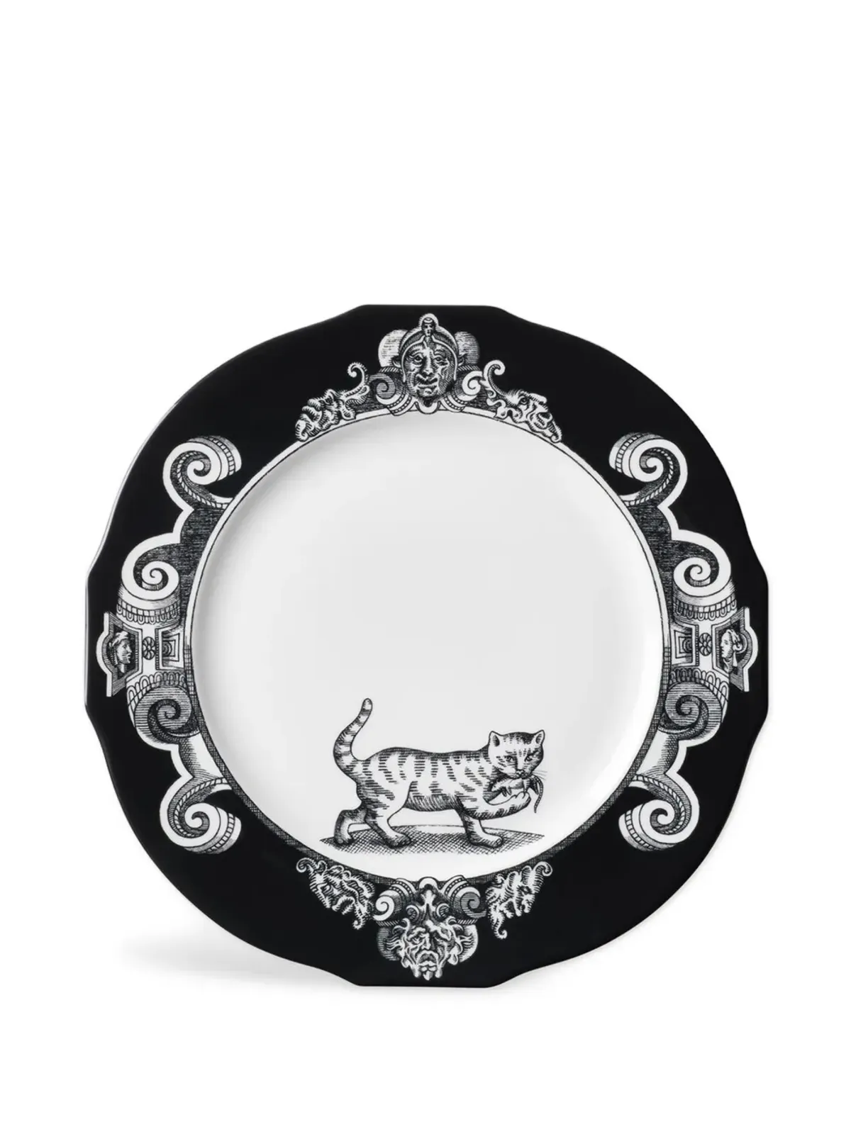 Gucci 猫モチーフのチャージャープレート（2枚セット） - ブラック - 画像1