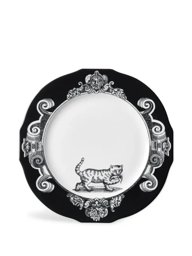 Gucci Gucci 猫モチーフのチャージャープレート（2枚セット） - ブラックの商品画像