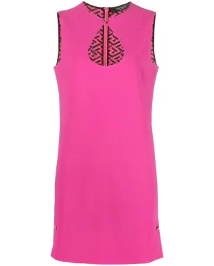Versace カットアウト・シフトドレス ピンク - サムネイル1