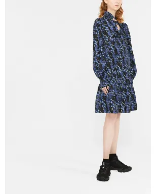 Karl Lagerfeld オーキッドプリントシルクドレス - サムネイル4
