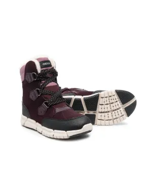 Geox Kids ロゴ レースアップ ブーツ - サムネイル2