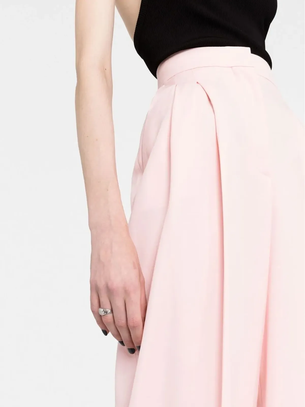 Alexander McQueen プリーツディテールのテーラードパンツ - 画像5
