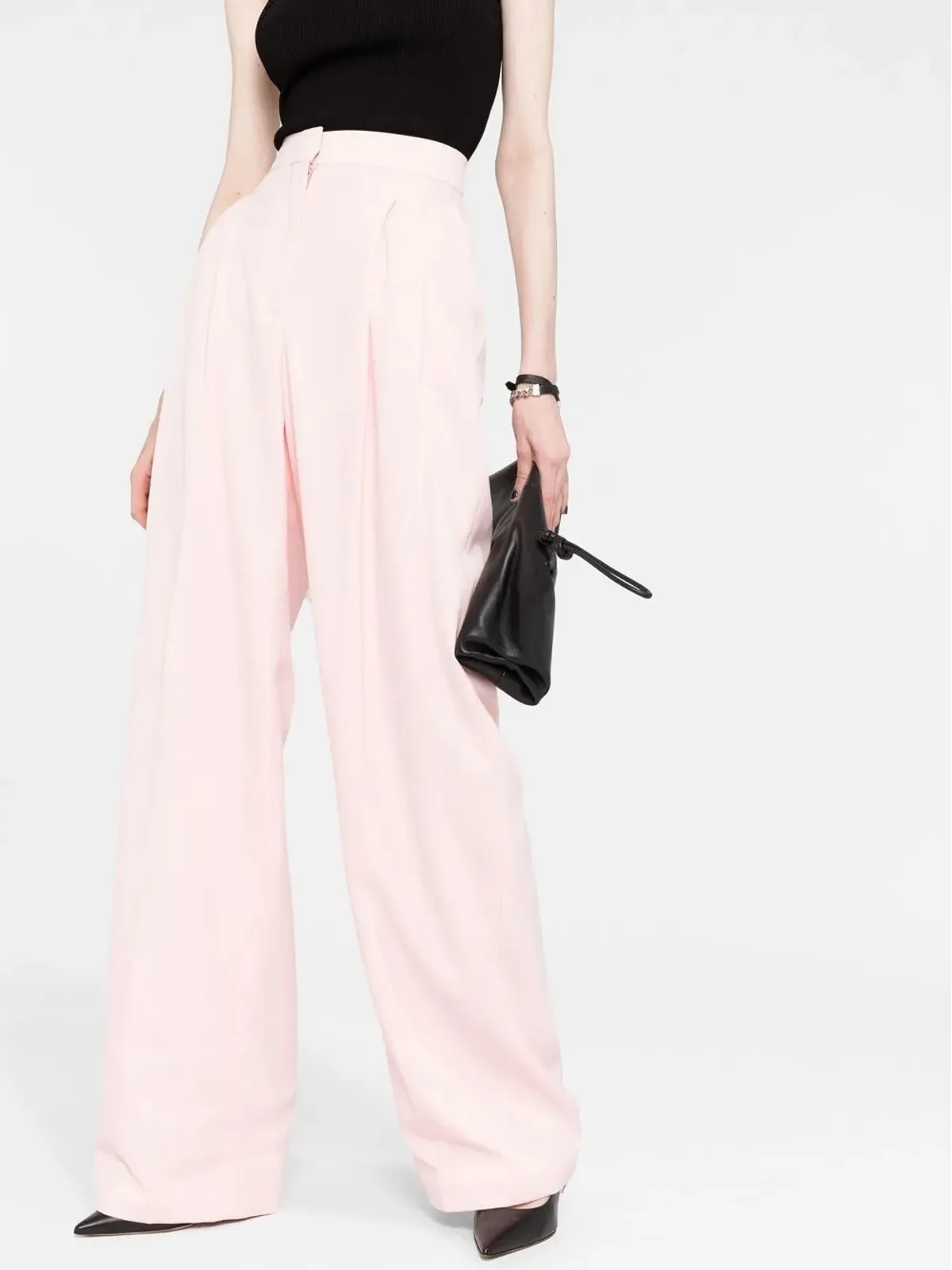 Alexander McQueen プリーツディテールのテーラードパンツ - 画像3