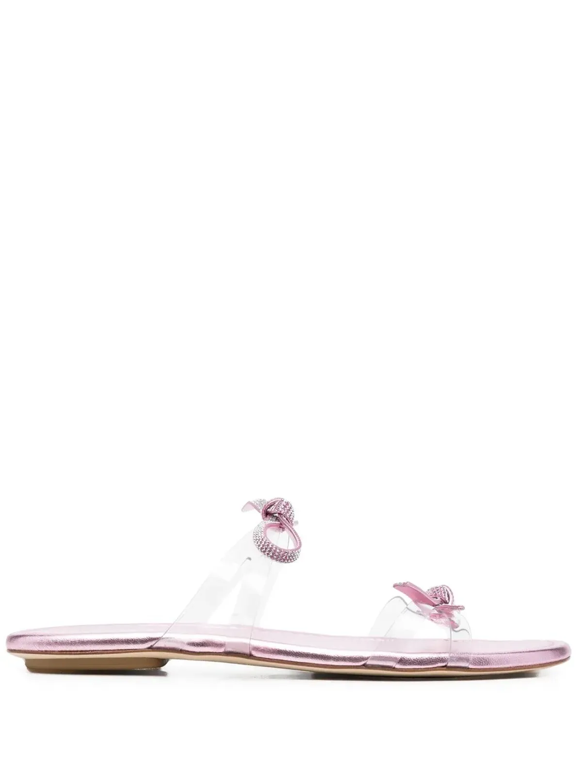 Stuart Weitzman SW Bow slides - White - 画像1