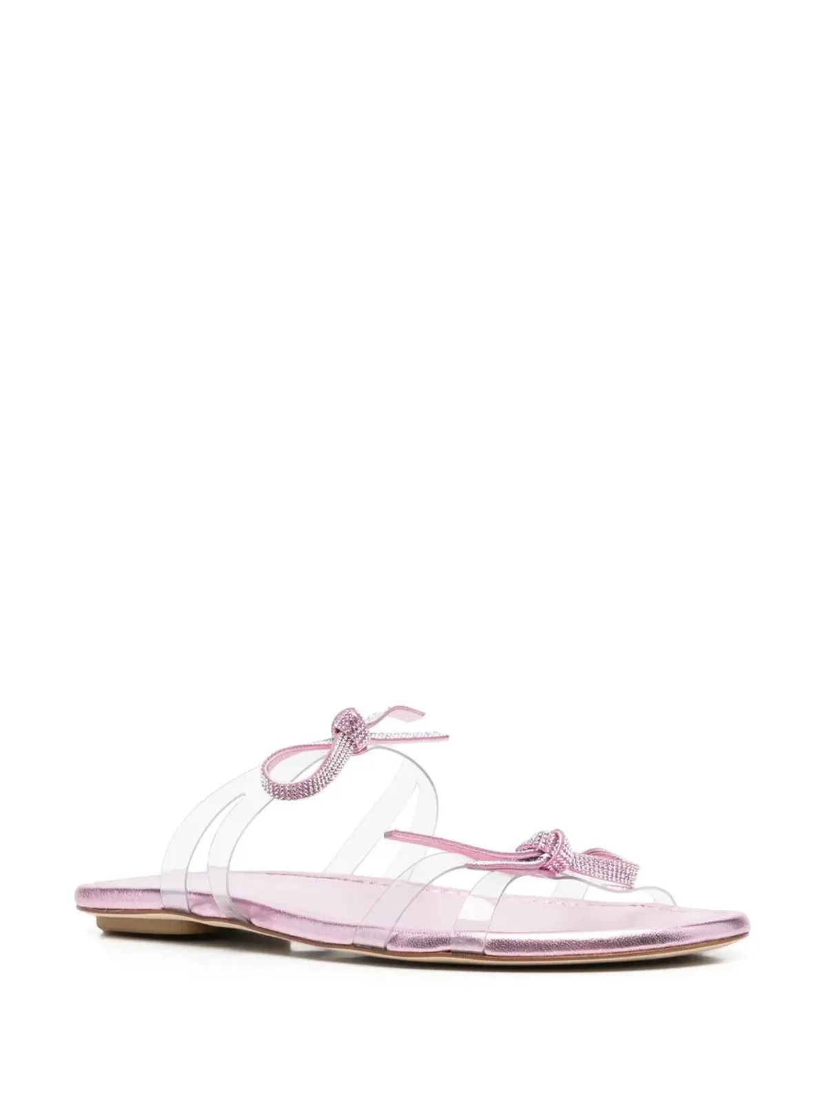 Stuart Weitzman SW Bow slides - White - 画像2