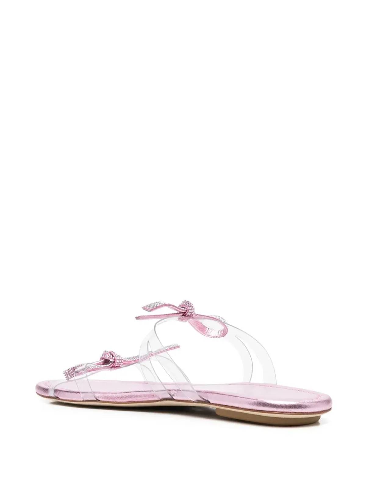 Stuart Weitzman SW Bow slides - White - 画像3