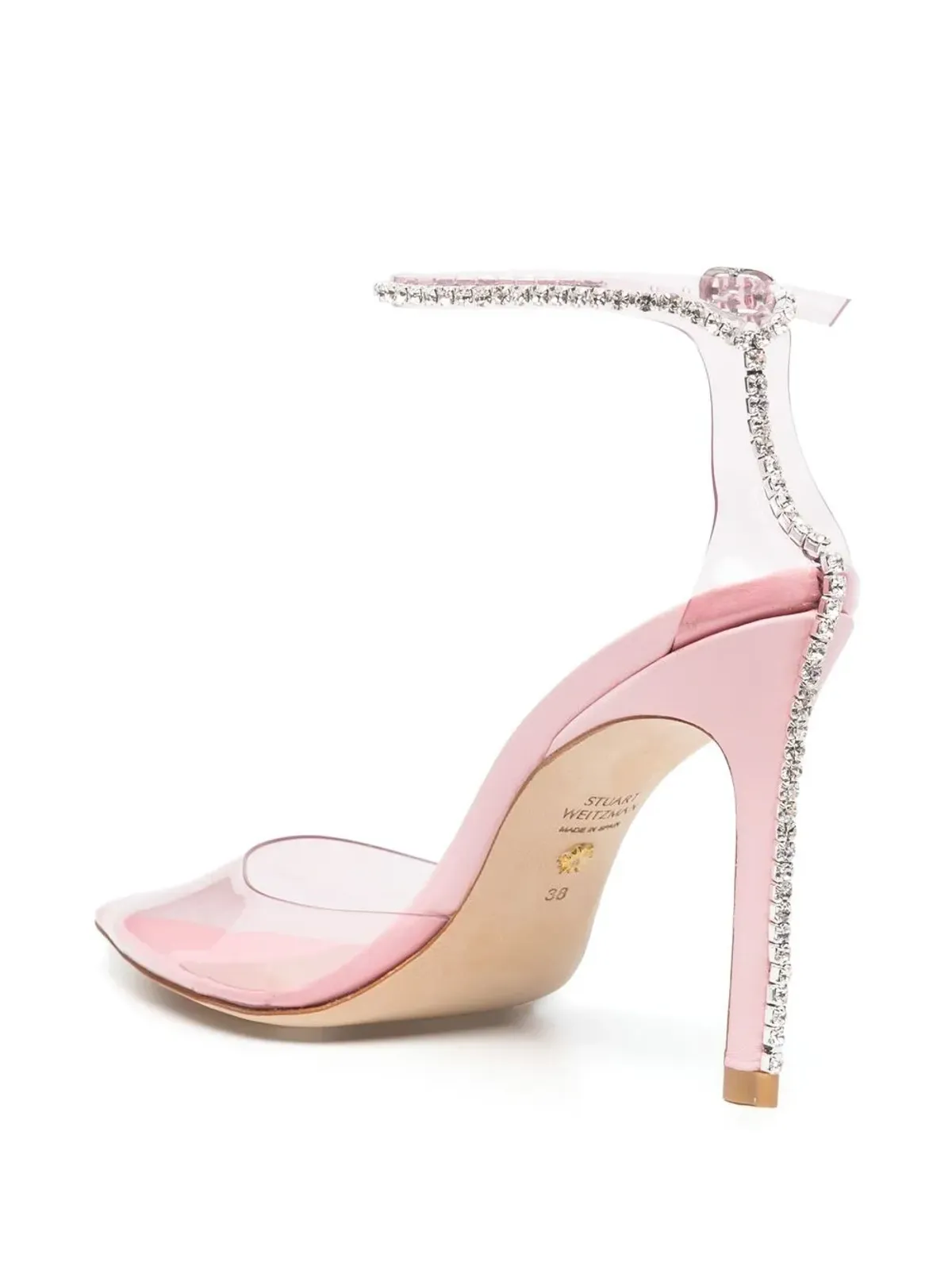 Stuart Weitzman クリスタル装飾 ポインテッドパンプス - 画像2